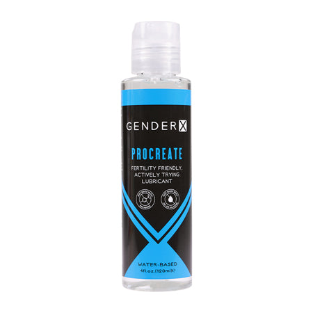 Gender X Procreate Fertility Friendly Water-Based Personal Lubricant 4 oz. - Not Very Vanilla