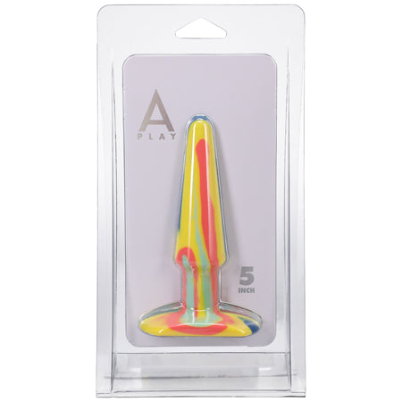 A-Play Groovy 5 in. Silicone Anal Plug Sunrise - Not Very Vanilla