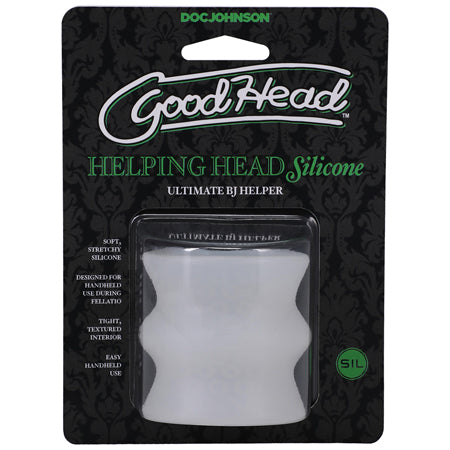 GoodHead Helping Head Silicone Ultimate BJ Helper Frost - Not Very Vanilla