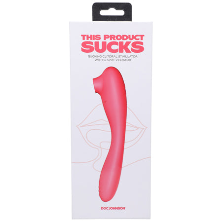 This Product Sucks Bendable Sucking Clitoral Stimulator & G-Spot Vibrator Pink - Not Very Vanilla