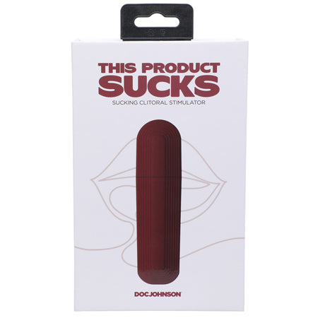 This Product Sucks Rechargeable Silicone Lipstick Sucking Clitoral Stimulator Red - Not Very Vanilla