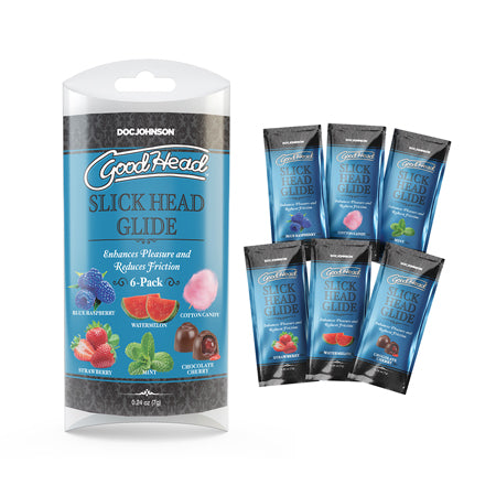 GoodHead Slick Head Glide Multi-Flavor 6-Pack 0.24 oz. - Not Very Vanilla