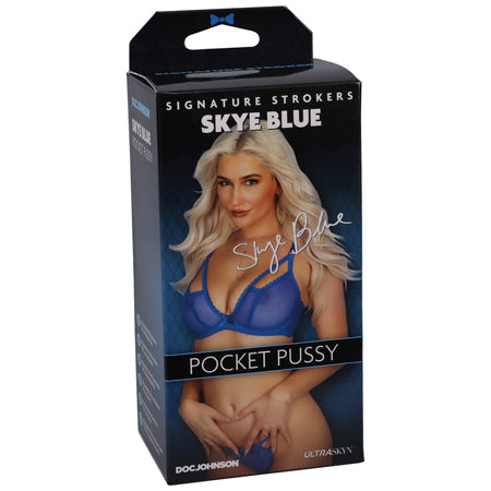 Signature Strokers Skye Blue ULTRASKYN Pocket Pussy Beige - Not Very Vanilla