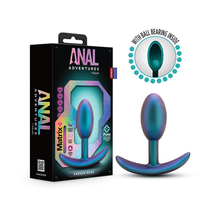 Anal Adventures Matrix Nebula Plug Lunar Blue - Not Very Vanilla