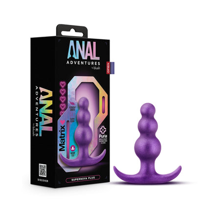 Anal Adventures Matrix Supernova Plug Galactic Purple - Not Very Vanilla