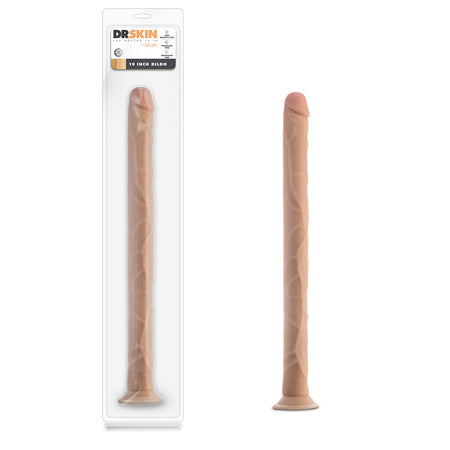 Blush Dr. Skin 19 in. Dildo with Suction Cup Beige - Not Very Vanilla