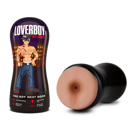 Loverboy Bad Boy Next Door Self-Lubricating Anal Stroker Beige - Not Very Vanilla