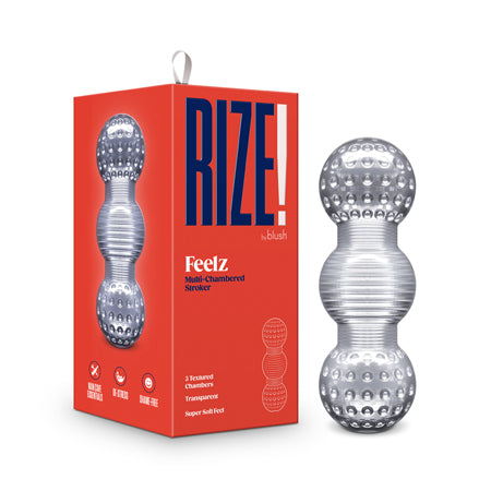 RIZE! Feelz Multi-Chambered Stroker Clear - Not Very Vanilla