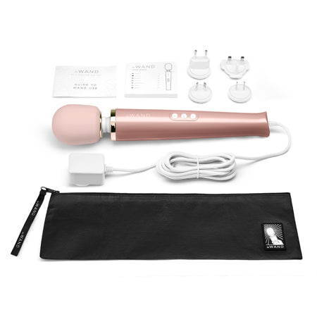 Le Wand Plug-In Vibrating Massager Rose Gold - Not Very Vanilla