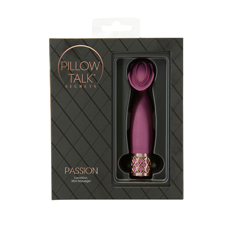 Pillow Talk Secrets Passion Rechargeable Silicone Clitoral Vibrator Wine - Not Very Vanilla