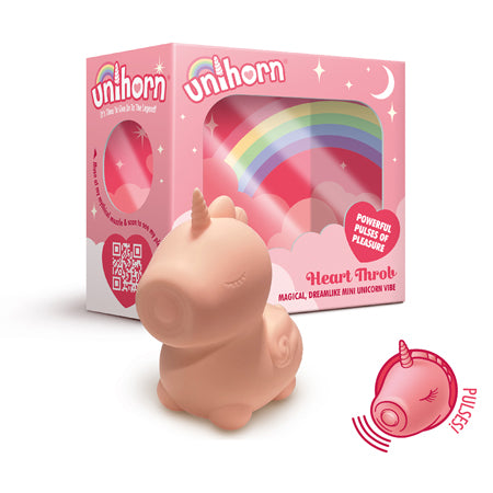 Unihorn Heart Throb Pulsing Vibrator Pink - Not Very Vanilla