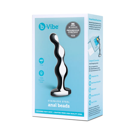 b-Vibe Stainless Steel Anal Beads - Not Very Vanilla