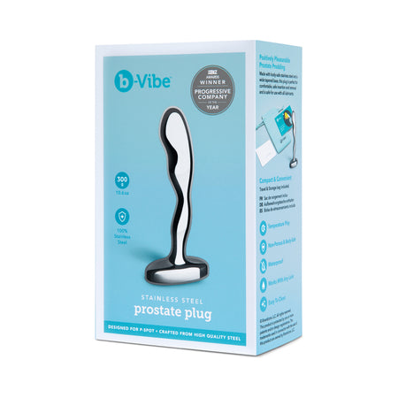 b-Vibe Stainless Steel Prostate Plug - Not Very Vanilla