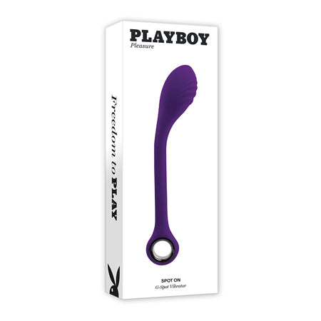 Playboy Spot On Rechargeable Posable Silicone G-Spot Vibrator Acai - Not Very Vanilla