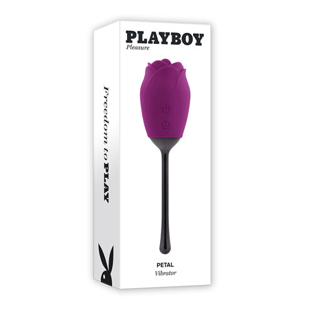 Playboy Petal Rechargeable Silicone Tongue Flicking Vibrator Wild Aster - Not Very Vanilla