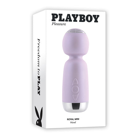 Playboy Royal Mini Rechargeable Silicone Wand Vibrator Opal - Not Very Vanilla