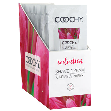 Coochy Oh So Smooth Shave Cream Seduction 24-Piece 15 mL Foil Display - Not Very Vanilla