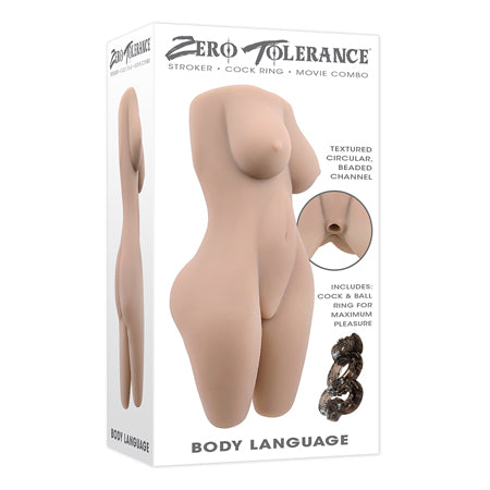 Zero Tolerance Body Language Stroker TPE Light - Not Very Vanilla