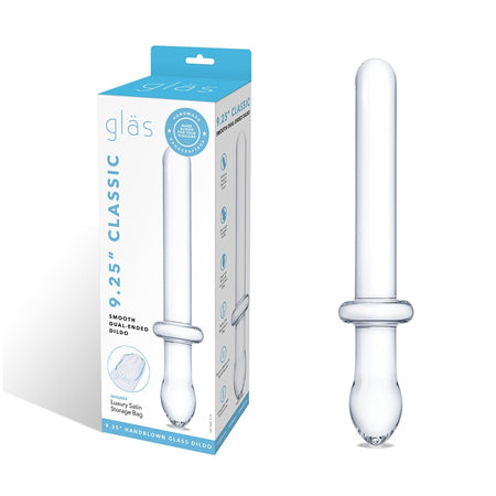 Glas Classic 9.25 in. Smooth Dual-Ended Glass Dildo - Not Very Vanilla