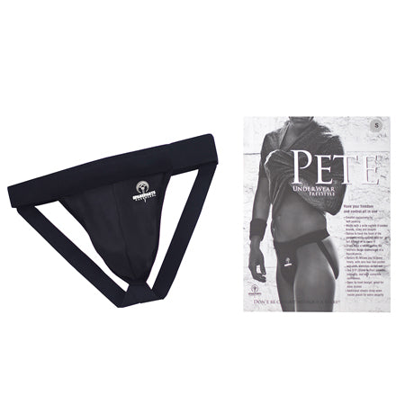 SpareParts Pete Freestyle Nylon Packing Jock Black Size S - Not Very Vanilla