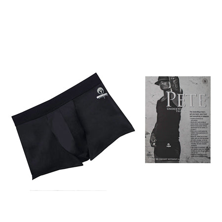 SpareParts Pete Trunks Nylon Packing Underwear Black Size S - Not Very Vanilla