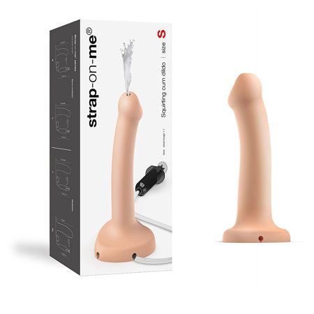 Strap-On-Me Squirting Cum Semi-Realistic Silicone Dildo Vanilla S (fluid not included) - Not Very Vanilla