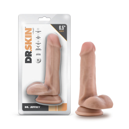 Dr. Skin Dr. Jeffrey 6.5 in. Dildo with Balls Beige - Not Very Vanilla