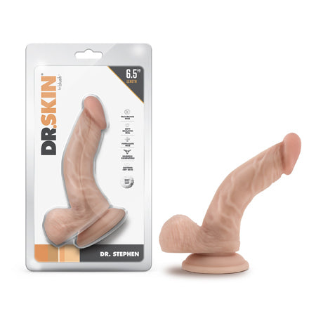 Dr. Skin Dr. Stephen 6.5 in. Dildo with Balls Beige - Not Very Vanilla