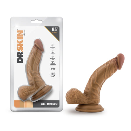 Dr. Skin Dr. Stephen 6.5 in. Dildo with Balls Tan - Not Very Vanilla