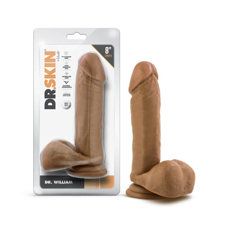 Dr. Skin Dr. William 8 in. Dildo with Balls Tan - Not Very Vanilla