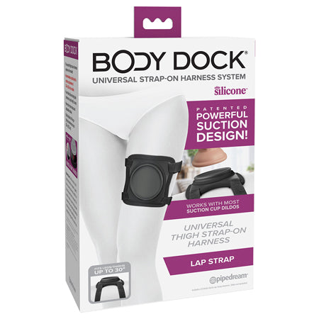 Body Dock Lap Strap Silicone Strap-On Thigh Harness - Not Very Vanilla