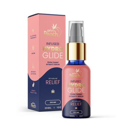 Privy Peach CBD Hydro Glide Relief Intimate Serum 1 oz. - Not Very Vanilla