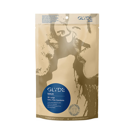 Glyde Maxi Latex Condoms 36-Pack - Not Very Vanilla