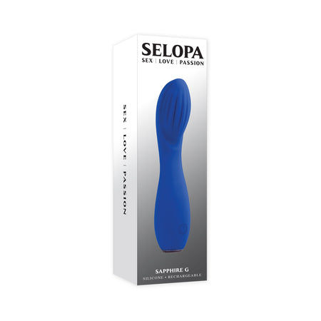 Selopa Sapphire G Rechargeable Vibe Silicone Blue - Not Very Vanilla