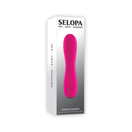 Selopa Razzle Dazzle Rechargeable Vibe Silicone Pink - Not Very Vanilla