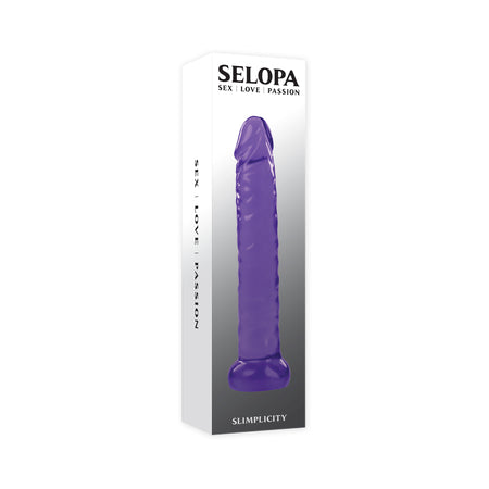 Selopa Slimplicity 6 in. Jelly Dong Purple - Not Very Vanilla