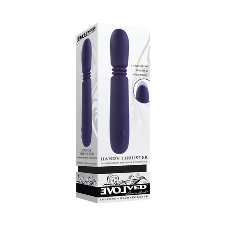 Evolved Handy Thruster Rechargeable Thruster Vibe Silicone Purple - Not Very Vanilla