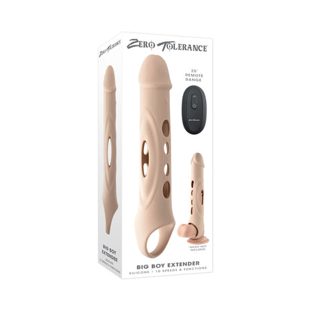 Zero Tolerance Big Boy Extender Rechargeable Extension with Remote Silicone Light - Not Very Vanilla