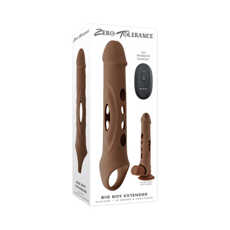 Zero Tolerance Big Boy Extender Rechargeable Extension with Remote Silicone Dark - Not Very Vanilla