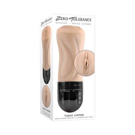 Zero Tolerance Tight Lipped Rechargeable Stroker with Suction Light - Not Very Vanilla