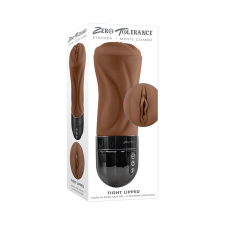 Zero Tolerance Tight Lipped Rechargeable Stroker with Suction Dark - Not Very Vanilla