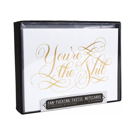 Calligraphuck Fan-Fucking-Tastic Notecards 12-Pack - Not Very Vanilla