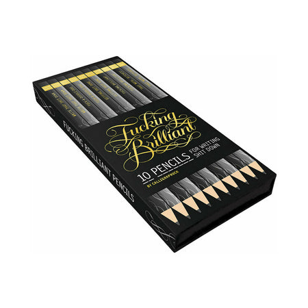 Calligraphuck Fucking Brilliant Pencils 10-Pack - Not Very Vanilla