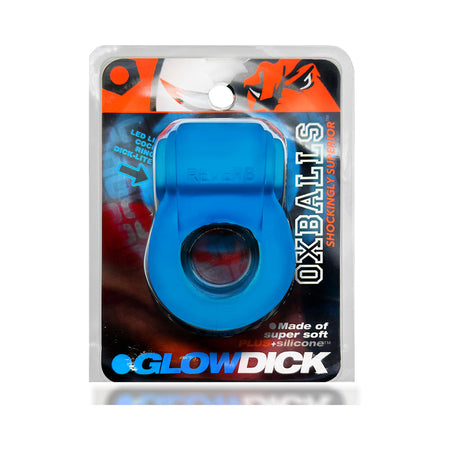 OxBalls Glowdick Cockring With Led Blue Ice - Not Very Vanilla