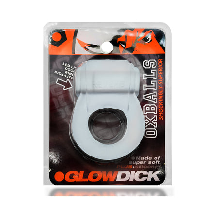 OxBalls Glowdick Cockring With Led Clear Ice - Not Very Vanilla