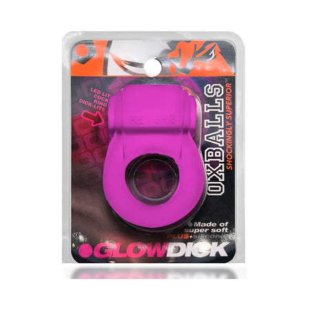 OxBalls Glowdick Cockring With Led Pink Ice - Not Very Vanilla