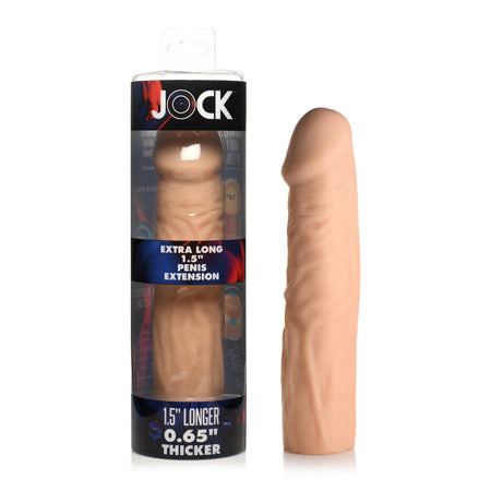 Jock Extra Long Penis Extension Sleeve 1.5 in. Light - Not Very Vanilla