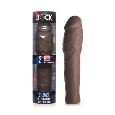 Jock Extra Thick Penis Extension Sleeve 2 in. Dark - Not Very Vanilla