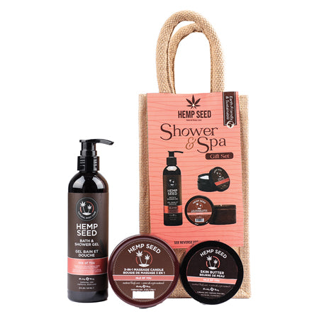 Earthly Body Hemp Seed Isle of You Holiday Spa Limited Edition 3-Piece Gift Set - Not Very Vanilla