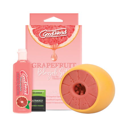 GoodHead Grapefruit Blowjob Set Yellow Pink - Not Very Vanilla